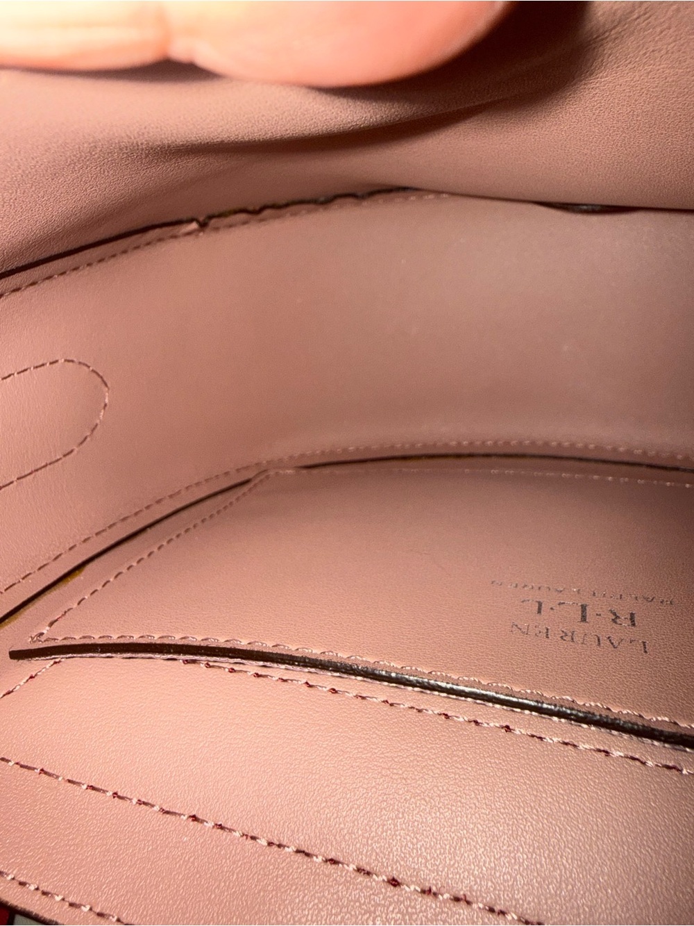 Ralph Lauren Hot Pink Leather Saddle Crossbody with Tassel - Picture 8 of 12